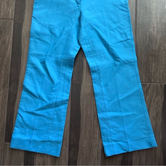 NWT Sandro Paris Straight Cut 7/8 Length Trousers in Blue Sz 6 - Picture 4 of 10
